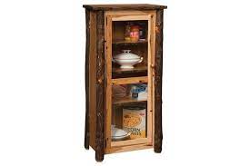 Amish Rustic Hickory Jelly Cupboard
