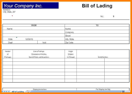 Bill Of Lading Sample Pdf Template Business
