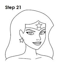 How to draw hawkman from dc comics. Draw Wonder Woman Step 21 Drawings Drawing Tutorial Cartoon Drawing Tutorial