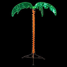 Wintergreen Lighting 4 5 Ft Holographic Led Lighted Palm Tree