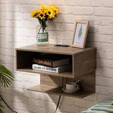 Floating Nightstand With Usb Ports