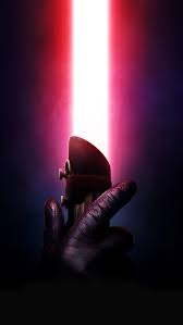 red lightsaber anakin candle light
