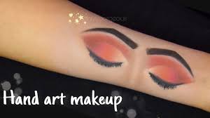 doing makeup on my arm hand art