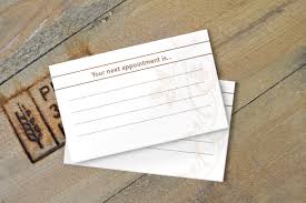 All Eco Appointment Card Printing Customer Reminder Cards