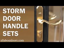 Storm Door Handleset Installation