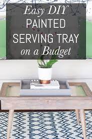 Easy Diy Painted Serving Tray On A