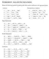 free balancing chemical equations