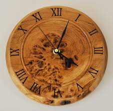Hand Crafted Burr Wall Clock