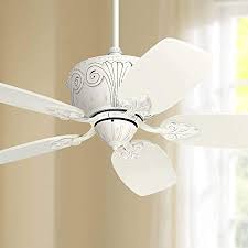 Casablanca victorian ceiling fan collection. 44 Casa Deville Rustic Shabby Chic Country Cottage Ceiling Fan Vintage Antique Rubbed White Five Blade For House Bedroom Living Room Home Kitchen Family Dining Office Casa Vieja Amazon Com