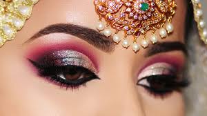 how to indian asian bridal eye makeup
