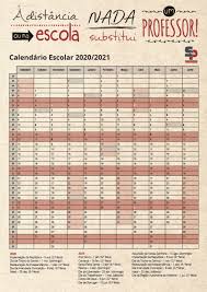 Del 17 al 21 de agosto 2020. Calendario Escolar 2020 2021 Spm Sindicato Dos Professores Da Madeira