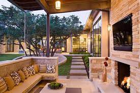 Outdoor Living Room And Pool