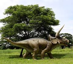 Giant Triceratops Dinosaur Statue