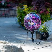 Pink Glass Mosaic Gazing Globe