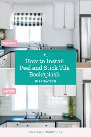 install l and stick tile backsplash