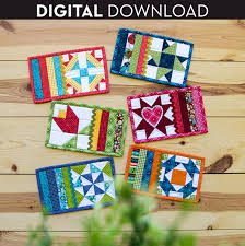 patchwork garden mug rugs