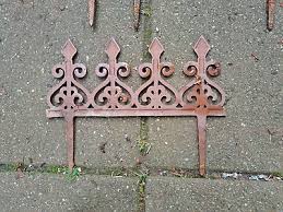 Set Of 5 Antique Decorative Cast Iron