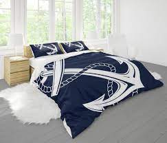 Comforter Nautical Bedding Achors Navy