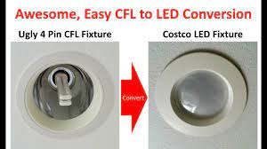 replacing cfl with recessed led s cfl