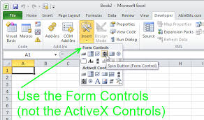 How To Use Spin Buttons In Excel Interactive Charts