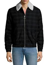 Bershka Mens Jacket Wool Blend Zip Coat Black Dark Green Checked Pattern