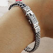 Free shipping on orders over $25 shipped by amazon. Real 925 Sterling Silver Bracelet For Men Women Width 8mm Vintage Punk Rock Wire Cable Link Chain Bracelets Thai Silver Jewelry Bracelets Bangles Aliexpress