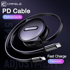 Cafele Retractable Pd Cable Usb Type C To For Lightning Cable For Iphone 11 Pro Xs Max X Xr 8plus Macbook Fast Charge Date Cable Mobile Phone Cables Aliexpress