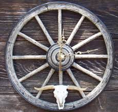 Western Wagon Wheel Clocks