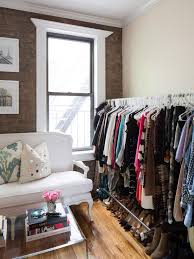 One closet was turned into a toilet/shower. 12 No Closet Clothes Storage Ideas Room Makeovers To Suit Your Life Hgtv