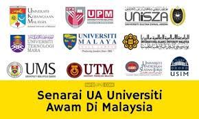Sah, universiti malaya, universiti putra malaysia dan juga universiti kebangsaan malaysia. Senarai Ua Universiti Awam Di Malaysia Info Upu