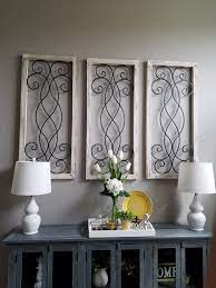 Wood Wrought Iron Wall Decor