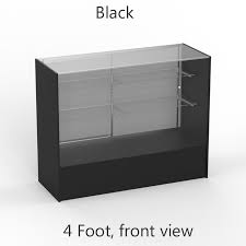 Glass Display Counter With Two Shelves