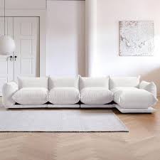 minimalism 4 seat sofa flared arm