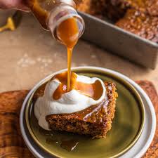 sticky toffee pudding tray bake recipe