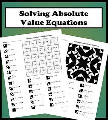 The student first identifies the vertex and transformations of 9 absolute value functions. Absolute Value Color Worksheets Teaching Resources Tpt