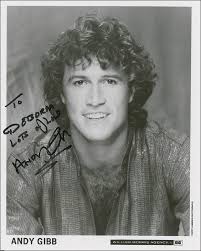 English singer and songwriter andy gibb , the younger brother of the bee gees, circa 1985. Andy Gibb