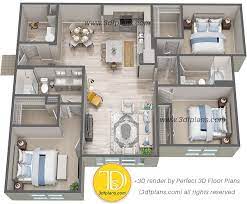 3d Floor Plans Of Luxury Apartments In