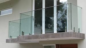 stainless steel balcony glass railing