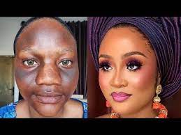 gele and makeup transformation makeup