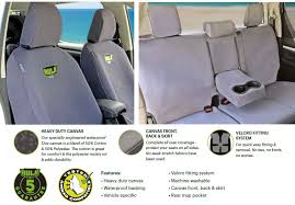 Heavy Duty Canvas Front Seat Covers