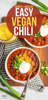 easy vegan chili recipe from my bowl