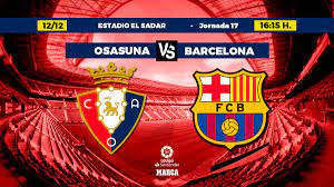 Osasuna - Barcelona in live