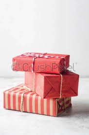 wrapping paper fir branch decoration