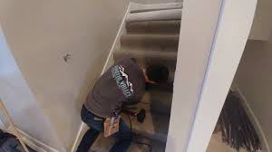 installing carpet on stairs french