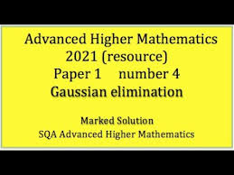 2021 Sqa Adv Higher Maths Paper 1 No 4