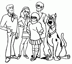 Help scooby doo and his friends solve the mysteries through these 20 amazing free scooby doo coloring pages for kids. Scooby Doo Gang Coloring Page Coloring Home