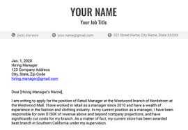 Start by reviewing the job description and making note of any required skills or abilities that match your own. Free Cover Letter Examples For Job Seekers In 2020