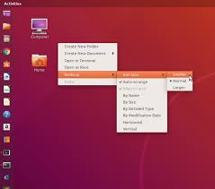 Wallpaper sunset cloud and orange sky white cloud desktop icons. Customization How To Change Desktop Icon Size Ask Ubuntu