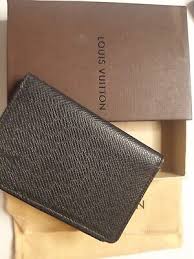 Louis Vuitton Black Taiga Leather Card