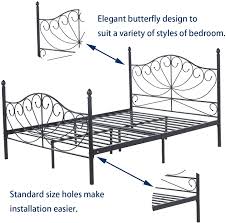 ainpecca metal bed frame 4ft6
